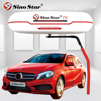 Sino Star T8 stainless steel with shampoo function high pressure touchless car wash machine exoport to Thailand